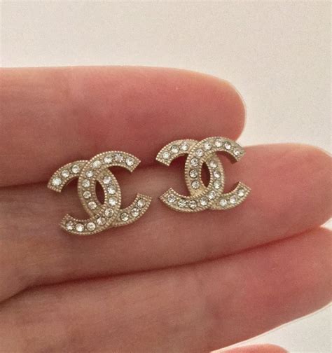 chanel interlocking cc earrings|authentic Chanel cc earrings.